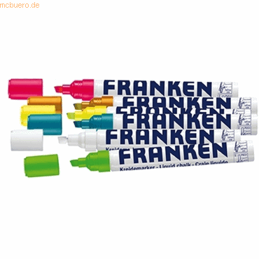 Franken Kreidemarker 2-5mm farbig sortiert VE=6 Stück
