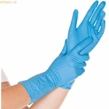 4015544266061 - Hygostar Super High Risk Puderfreie Nitrilhandschuhe S Blau Xl 30 Cm Franz Mensch