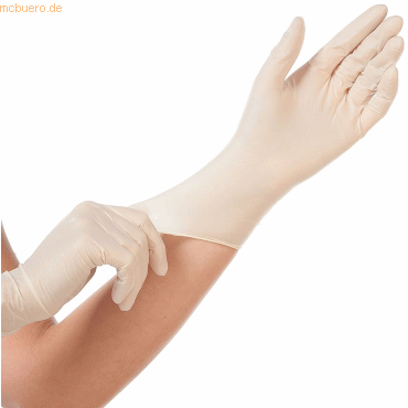 4015544267594 - Einmalhandschuhe Hygonorm Grip Light 26759 Lebenmittelecht weiß Größe M 8 Latex 4015544267594 26759 100 Stück