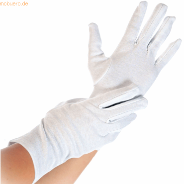 HygoStar Baumwoll-Handschuh Blanc XL 26cm weiß VE=12 Paar