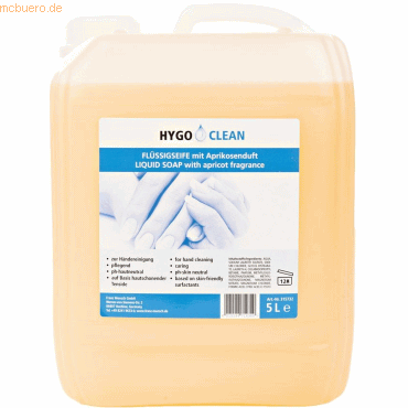 4015544714357 - HYGOCLEAN Handwaschseife mit Aprikosenduft 10 Liter