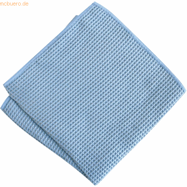 4015544714326 - 5 x Mikrofasertuch Micro Waffle 40x40cm VE=10 Stück blau