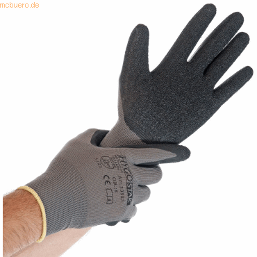 4015544339826 - 12 x Nylon-Feinstrick-Handschuh Skill XXL 11 grau VE=12 Paar