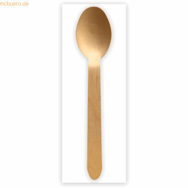 4015544716429 - Bestecksets Bio Spoon Holz Löffel + Serviette VE=500 Stück