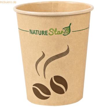 20 x NatureStar Kaffeebecher 'Mocca' Kraftpapier 0,2l VE=50 Stück