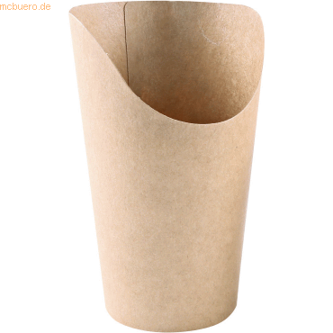 4015544718447 - 10 x Snackbecher Bio Wrap 200ml DM 60mm 100mm Kraftpapier P