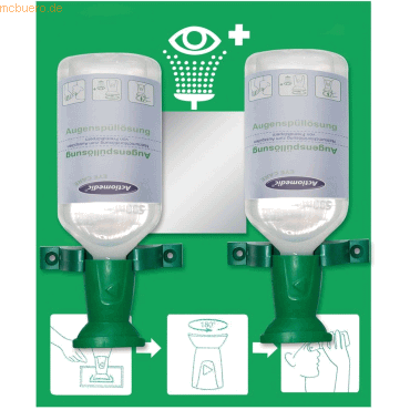 4015544500127 - Augenspülstation Double für 2x 500ml 30x25cm