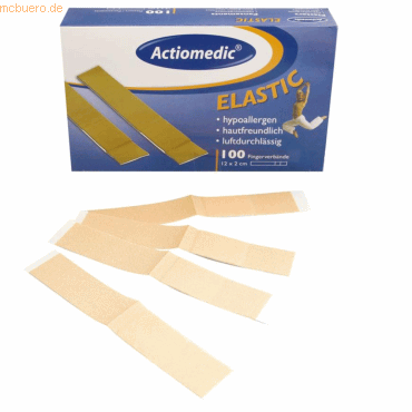 4015544500721 - 2 x Pflasterstrips Elastic 20x120mm hautfarben VE=100 Stü