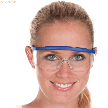 4015544851052 - Franz Mensch - hygostar allzweckschutzbrille blau bügel längen- & höhenverstellbar