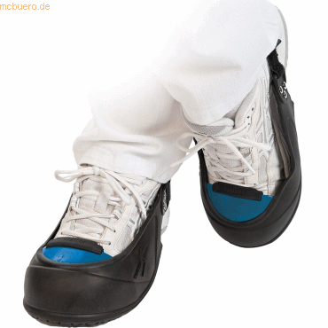 4015544886467 - Sicherheits-Überschuh Natur-Latex 34-38 schwarz-blau VE=1 Paa