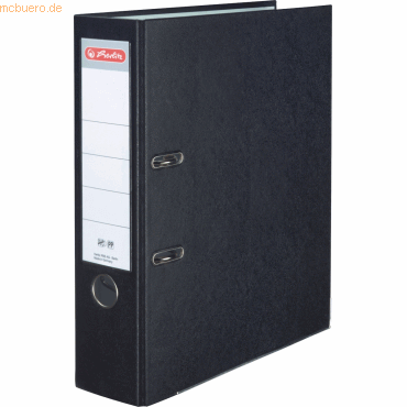 Herlitz Ordner Kunststoff A4 maX.file protect 80mm schwarz