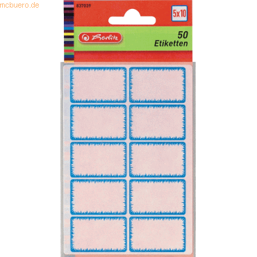 4008110837031 - 10 x Etiketten Tiefkühletiketten VE=50 Etiketten weiß blau