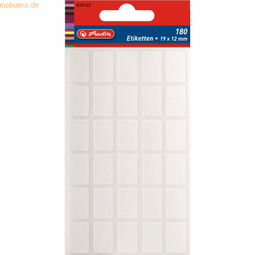 4008110830421 - 10 x Etiketten 19x12mm VE=180 Stück