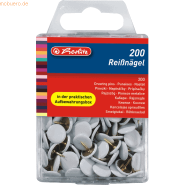 4008118770156 - 5 x Reißnägel VE=200 Stück kunststoffüberzogen weiß 4008118770156 - 5 x Reißnägel VE=200 Stück kunststoffüberzogen weiß