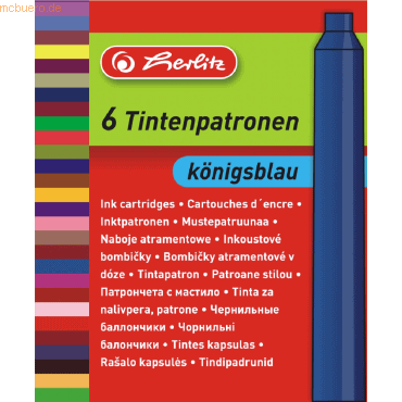 4008118622103 - 6 x Tintenpatrone blau VE=2x6 Stück