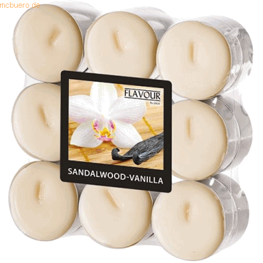 Gala Duft-Teelichter 37,5mm Sandalwood-Vanilla VE=18 Stück
