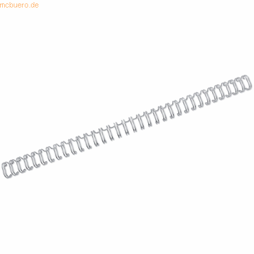GBC Drahtbinderücken 11mm 34 Ringe Teilung 3:1 silber VE=100 Stück