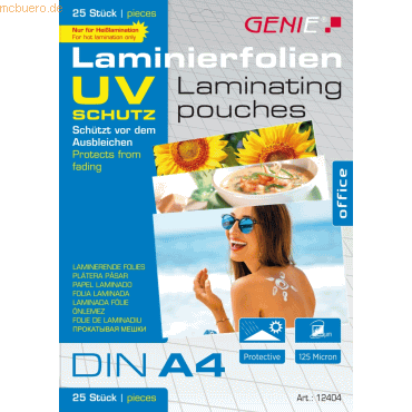 4015468124041 - Laminierfolien glänzend für A4 4015468124041 12404 25 Stück