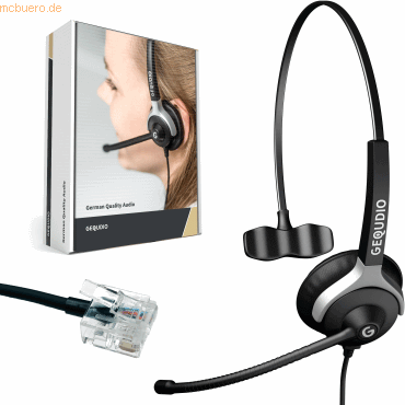 Gequdio Headset 1-Ohr kompatibel für Unify/Siemens Telefone inklusive