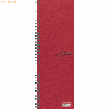 4061947145151 - 10 x Vormerkbuch 100x296mm 1 Woche auf 2 Seiten rot Kalendariu 4061947145151 - 10 x Vormerkbuch 100x296mm 1 Woche auf 2 Seiten rot Kalendariu