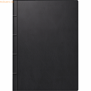 4061947130829 - 5 x Taschenkalender 10x14cm schwarz Kalendarium 2025