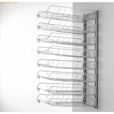 4250525415087 - Wandsortieranlage Sorter 1008 8 Körbe silbergrau