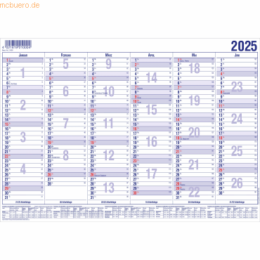 4021819210004 - Tafelkalender A4 12 Monate Kalendarium 2023