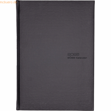 4021819580640 - Buchkalender 58064 Planungsbuch schwarz 1 Tag   2 Seiten 21x297cm (A4) 2025 4021819580640 Güss