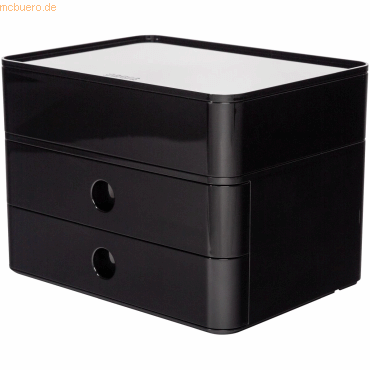 HAN Schubladenbox Smart-Box Plus Allison 2 Schübe jet black