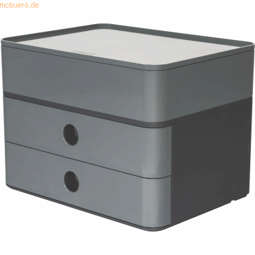 HAN Schubladenbox Smart-Box Plus Allison 2 Schübe granite grey/dark gr