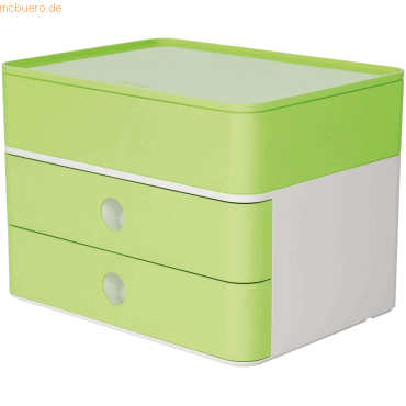 HAN Schubladenbox Smart-Box Plus Allison 2 Schübe lime green/snow whit