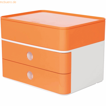 HAN Schubladenbox Smart-Box Plus Allison 2 Schübe apricot orange/snow