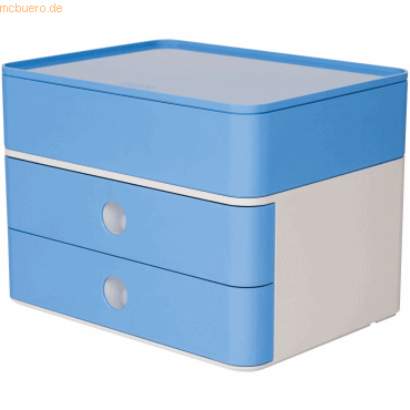 HAN Schubladenbox Smart-Box Plus Allison 2 Schübe sky blue/snow white