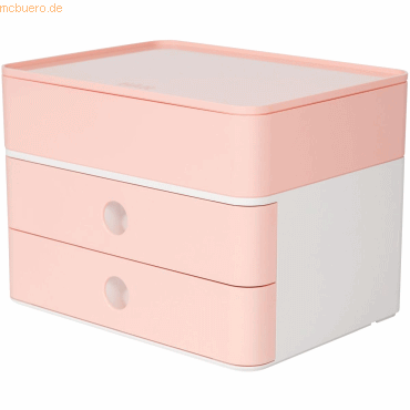 HAN Schubladenbox Smart-Box Plus Allison 2 Schübe flamingo rose/snow w
