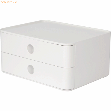 HAN Schubladenbox Smart-Box Allison 260x195x125mm 2 Schübe snow white