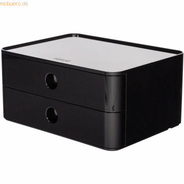 HAN Schubladenbox Smart-Box Allison 260x195x125mm 2 Schübe jet black
