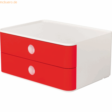 HAN Schubladenbox Smart-Box Allison 260x195x125mm 2 Schübe cherry red/