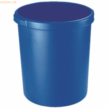 Han Papierkorb Standard mit Griffmulden 30 Liter blau