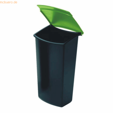 Han Abfalleinsatz mit Deckel 3 Liter für 1840 schwarz/grün