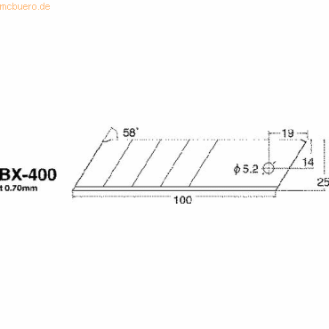 4904011014451 - Cutterklingen BX 400P 18mm VE=5 Stück