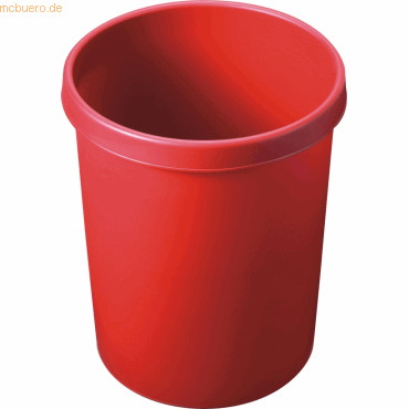 Helit Großraum-Papierkorb 45l rot