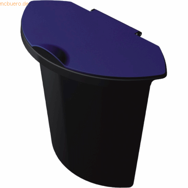 Helit Abfalleinsatz für Groß-Papierkorb (30l) 6l schwarz mit Deckel bl