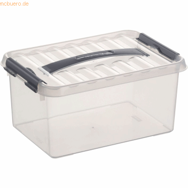 Sunware Aufbewahrungsbox mit Deckel 6 Liter 200x140x300mm transparent