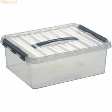 Sunware Aufbewahrungsbox mit Deckel 12 Liter 300x140x400mm transparent