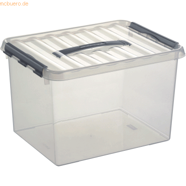 Sunware Aufbewahrungsbox mit Deckel 22 Liter 300x260x400mm transparent