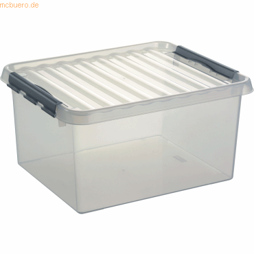 Sunware Aufbewahrungsbox mit Deckel 36 Liter 400x260x500mm transparent