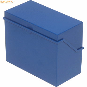 4012086021882 - Kleinkartei A6 quer für ca 400 Karten blau