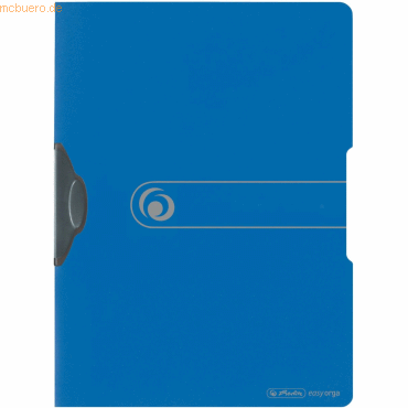 Herlitz Cliphefter Express-Clip PP A4 blau opak to go