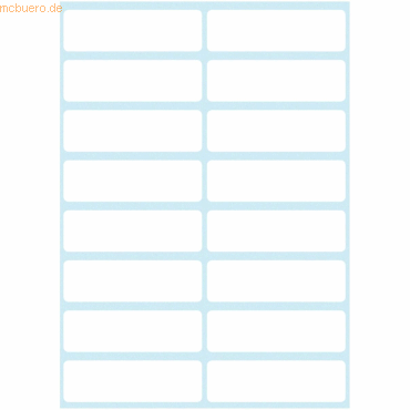 4008110466941 - 10 x Büroetiketten 12x40mm weiß VE=96 Stück