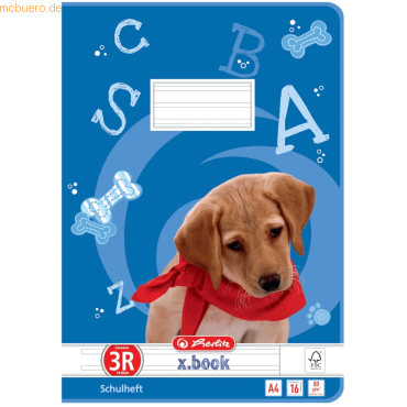 4008110481388 - Heft A4 16 Blatt 80g LIN 03R liniert mR FSC Mix Hund 4008110481388 Herlitz 4008110481388 - Heft A4 16 Blatt 80g LIN 03R liniert mR FSC Mix Hund 4008110481388 Herlitz